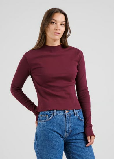 DEDICATED Ryd Rib Top • Fig Red