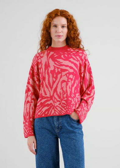 DEDICATED Limhamn Sweater • Animal True Red