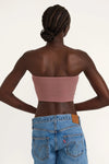 ORGANIC BASICS Flex Tube Top • Rose Wood