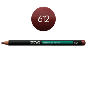 ZAO Pencil Lip Eye Eyebrow 612 • Burgundy