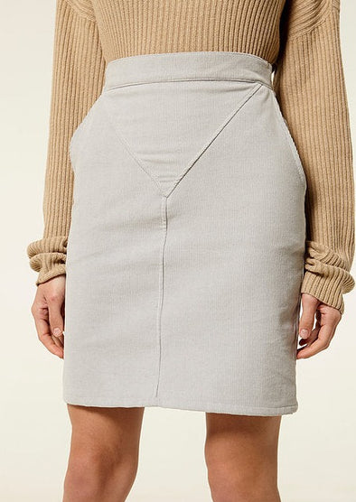 RITA ROW  Devone Skirt • Grey Velveteen