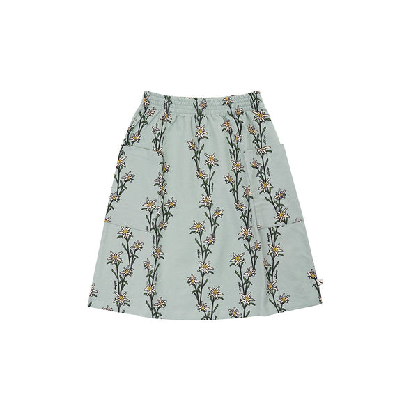 CARLIJNQ Midi Skirt with Pockets • Edelweiss