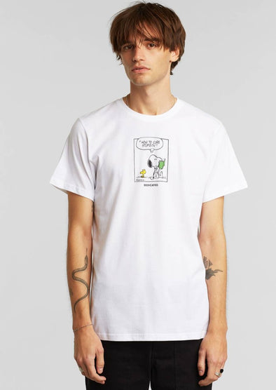 DEDICATED  x PEANUTS T-shirt  Stockholm • Snoopy Stupidity White