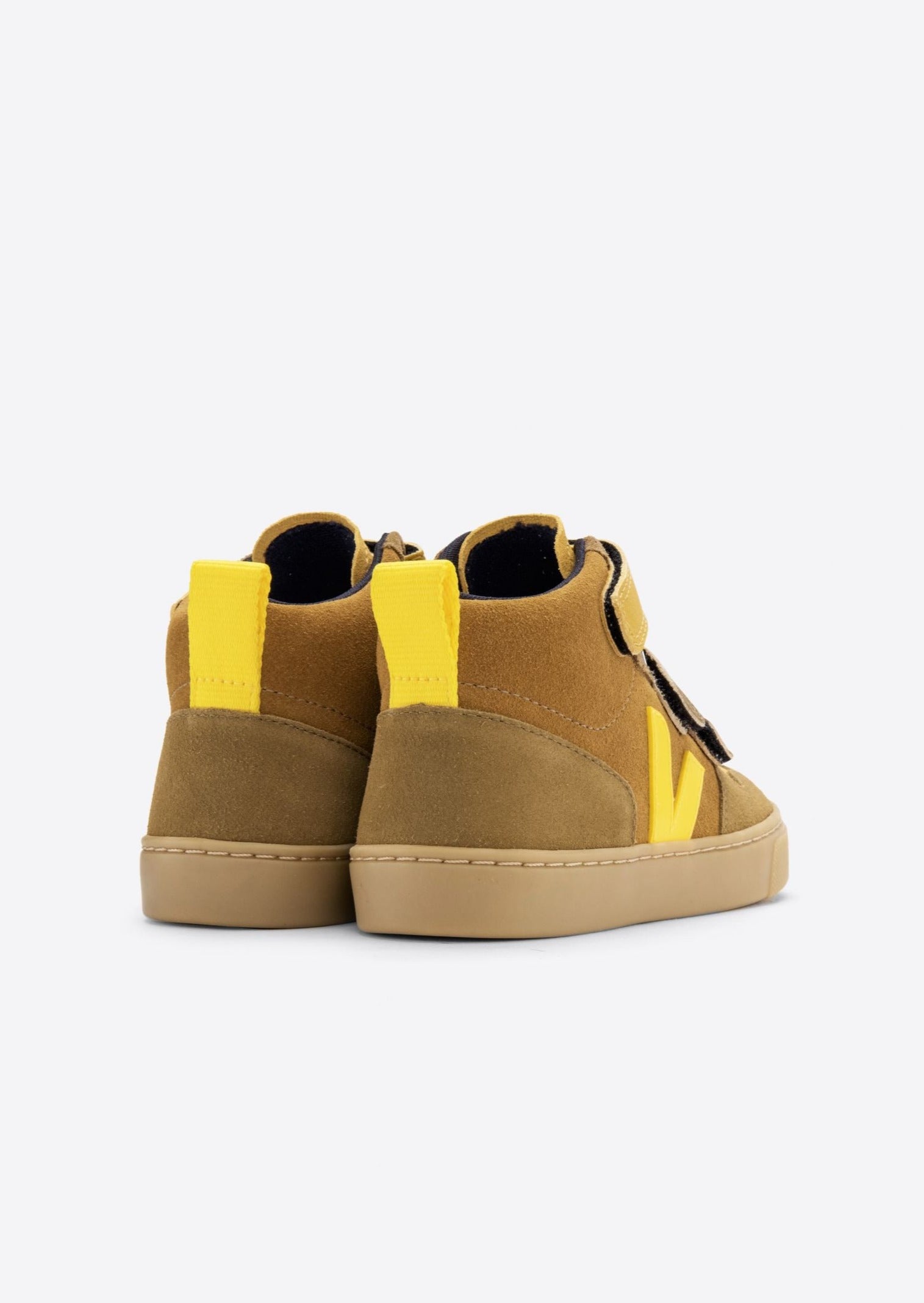 VEJA small V-10 MID suede • multico • camel • tonic – HARVEST CLUB