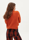 Harvestclub-Harvest-club-Leuven-thinking-mu-trash-sole-knitted-sweater-orange