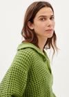 Harvestclub-Harvest-club-Leuven-thinking-mu-trash-sole-knitted-sweater-parrot-green